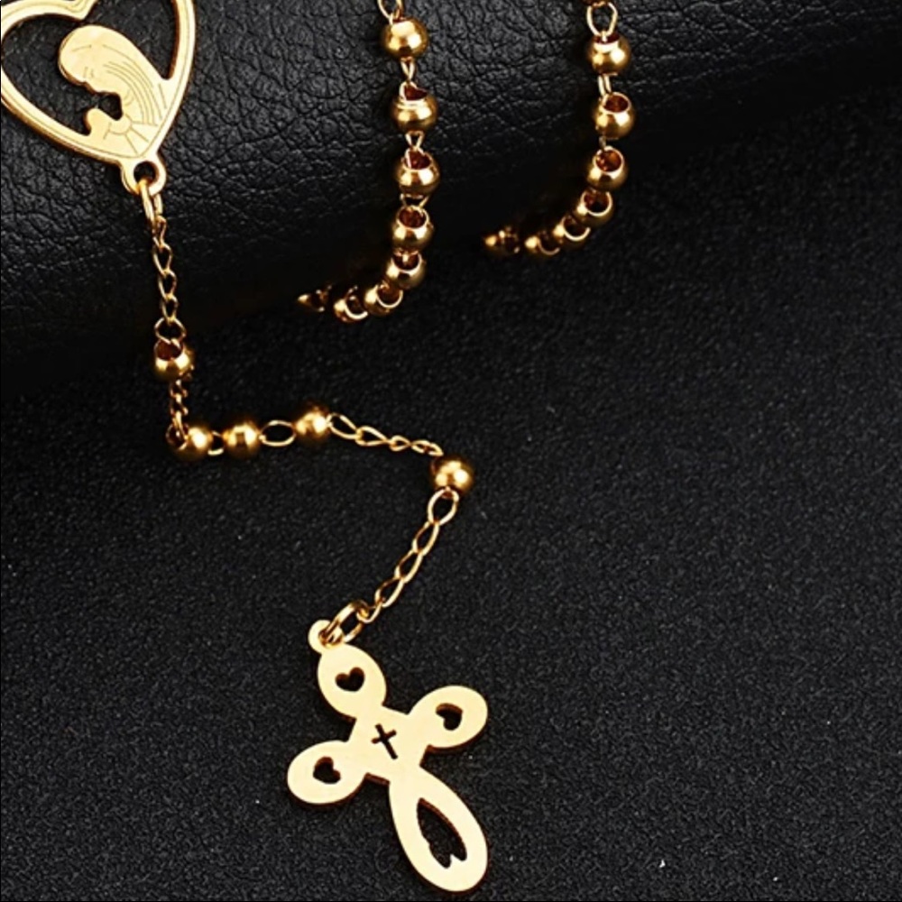 NEW Stainless steel Virgin Mary Cross necklaces